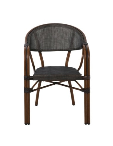 VEGERA Armchair Alu Walnut-Textilene...
