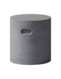 CONCRETE Cylinder Σκαμπό Κήπου - Βεράντας, Cement Grey