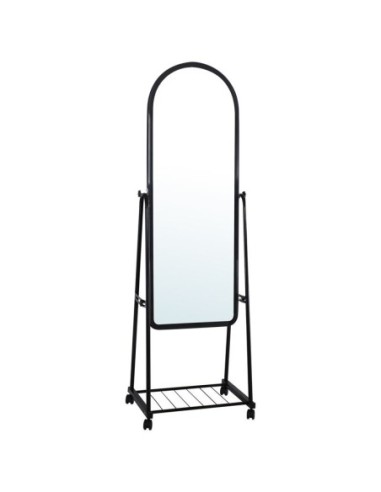 ROLLAND Small Floor Mirror Metal Black