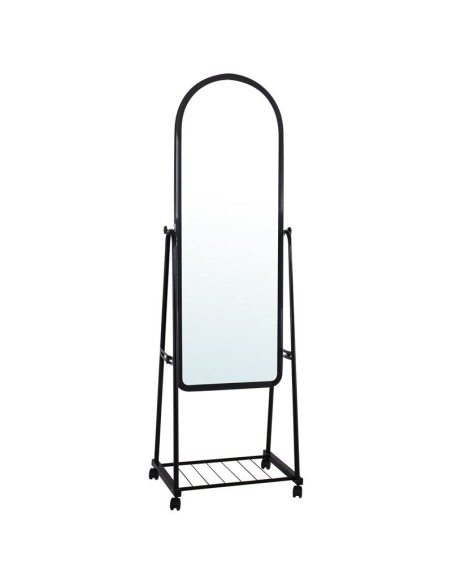ROLLAND Small Floor Mirror Metal Black