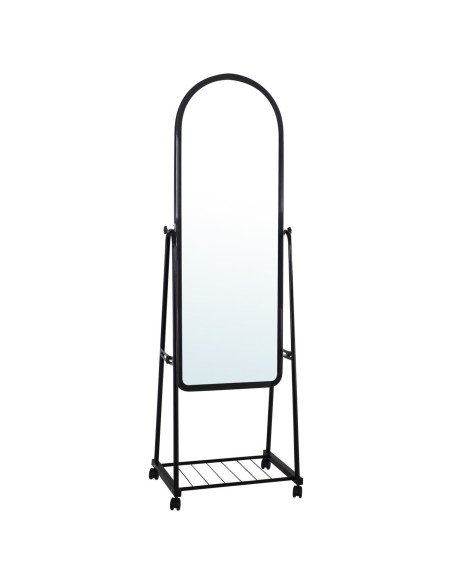 ROLLAND Small Floor Mirror Metal Black
