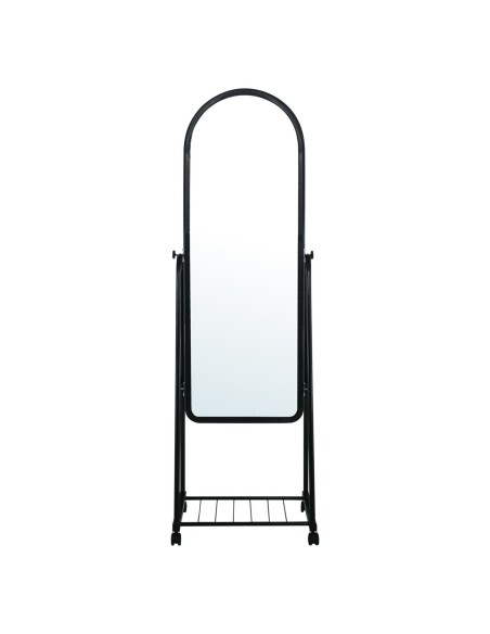ROLLAND Small Floor Mirror Metal Black