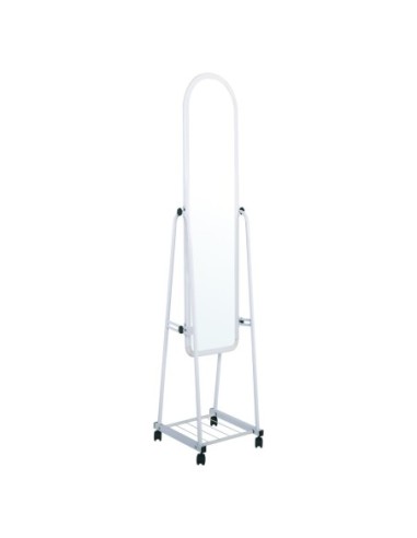 ROLLAND Small Floor Mirror Metal White