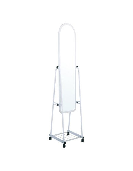 ROLLAND Small Floor Mirror Metal White