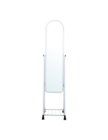 ROLLAND Small Floor Mirror Metal White