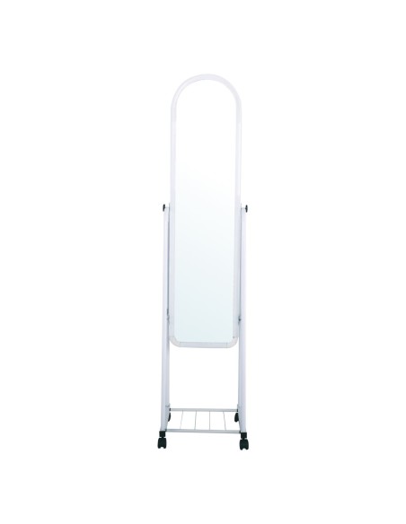 ROLLAND Small Floor Mirror Metal White
