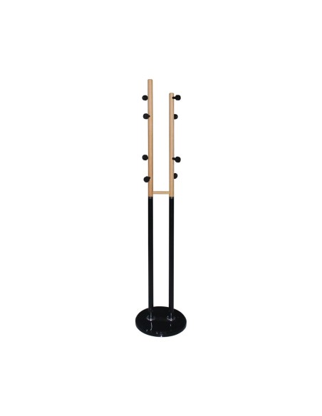 NORDIC DUO Hanger - Coat Stand Steel Black-Natural