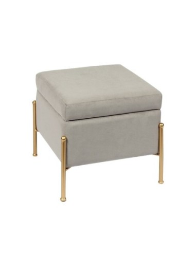 RAY Storage Stool 40x40cm Metal Gold...