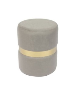 TOMMY Stool Gold/Fabric Grey Velure