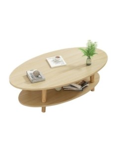 FINE Coffee Table (with shelf) 100x50x43cm Natural