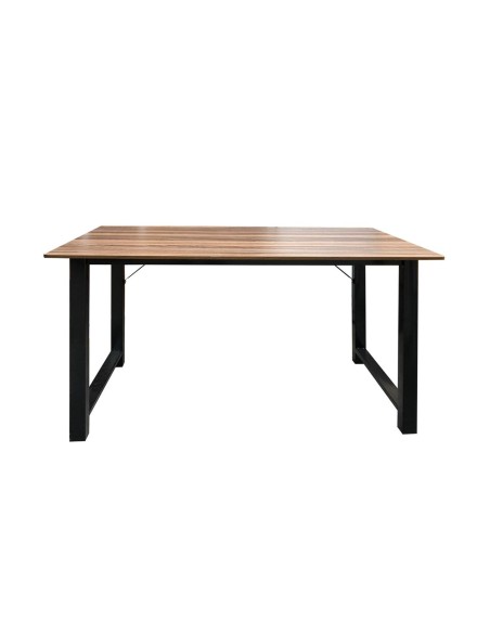 PC Metal Desk 100x60x73cm Black-Walnut