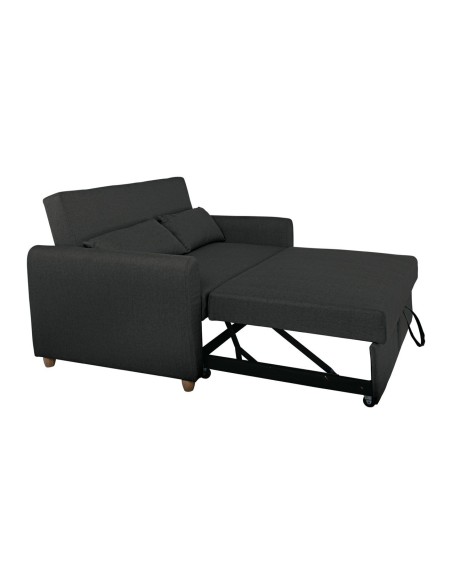 MOTTO Καναπές - Κρεβάτι Σαλονιού - Καθιστικού, Ύφασμα Ανθρακί