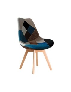 MARTIN PP Chair, Fabric Patchwork Blue