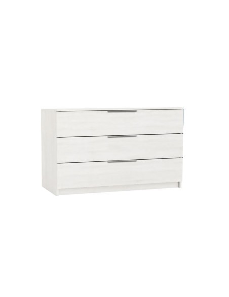 DRAWER Συρταριέρα με 3 Συρτάρια, Απόχρωση Άσπρο