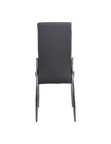 FRESH Chair K-D Chromed Frame-Grey Pu