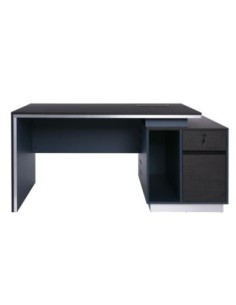 ADVANCE Desk 160x80 Dark Walnut/Grey