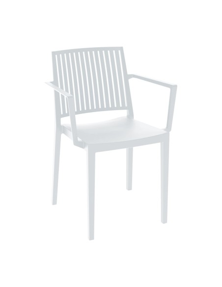 CARMEN Stackable Armchair PP-UV White