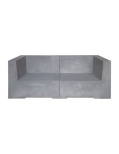 CONCRETE 2-Seat Sofa Cement Grey