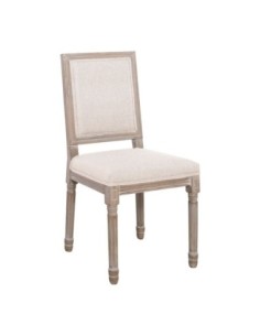 JAMESON Square Chair Decape/Fabric Ecru