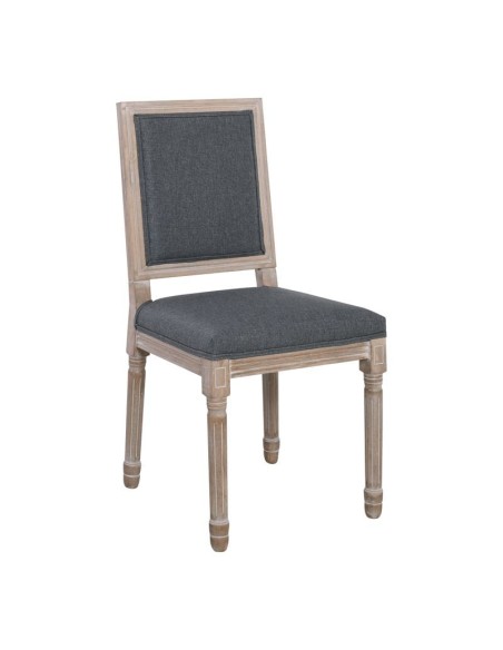 JAMESON Square Chair Decape-Fabric Grey