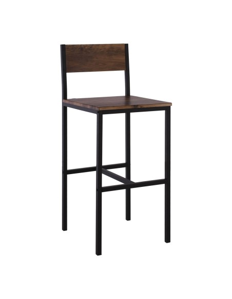 STAB BAR Stool Metal Anthracite-Antique Brown-Seat height 67cm