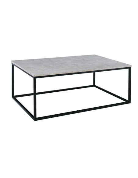 TEXAS Coffee Table 115x75x45cm Mdf Marble (Black Paint)