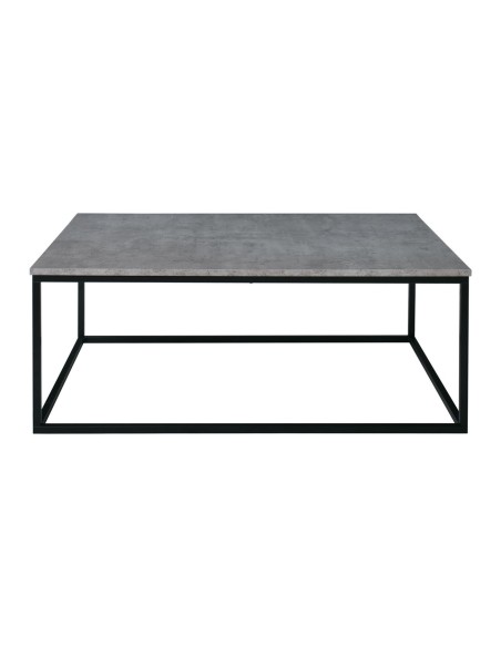 TEXAS Coffee Table 115x75x45cm Mdf Marble (Black Paint)