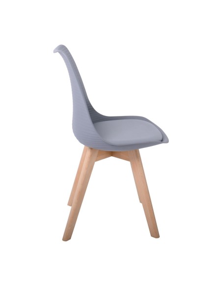 MARTIN STRIPE Chair PP Grey (assembled cushion)