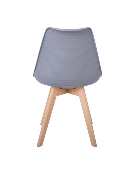 MARTIN STRIPE Chair PP Grey (assembled cushion)