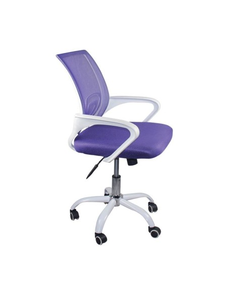 BF2101-SW (with relax) Office Armchair White-Mesh Purple
