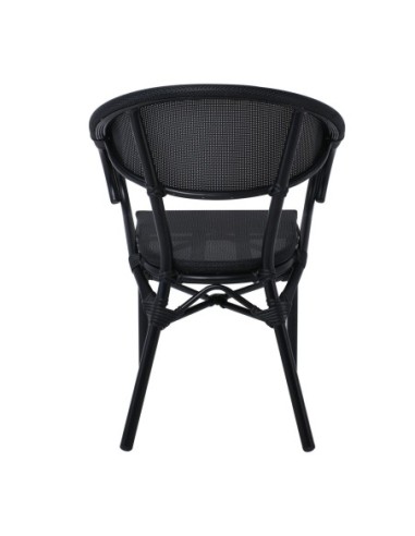 COSTA Armchair Alu Black-Textilene Black