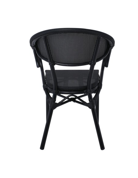 COSTA Armchair Alu Black-Textilene Black