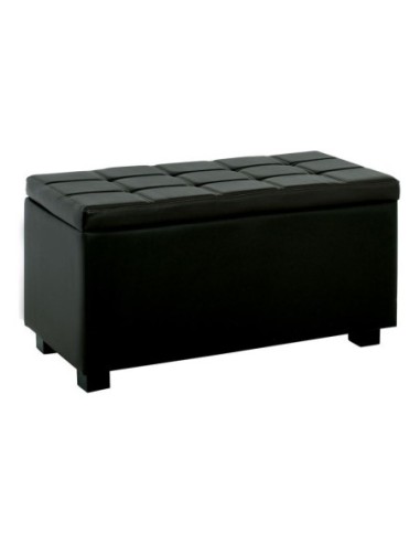 DENISE Storage Ottoman Pu Black 88x43x45