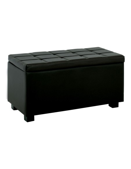 DENISE Storage Ottoman Pu Black 88x43x45