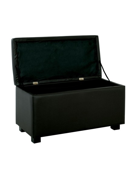 DENISE Storage Ottoman Pu Black 88x43x45