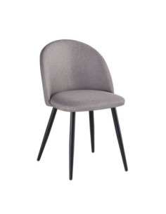 BELLA Chair Metal Black/Fabric Sand Grey