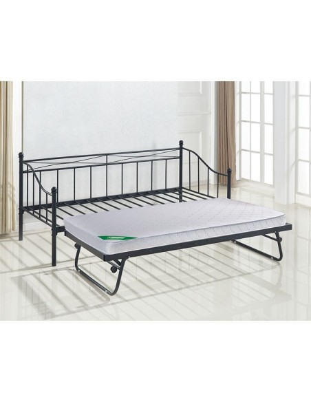 MARIN Set Daybed with Mattress B Metal Black