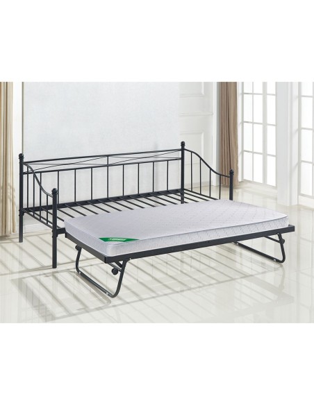 MARIN Set Daybed with Mattress B Metal Black