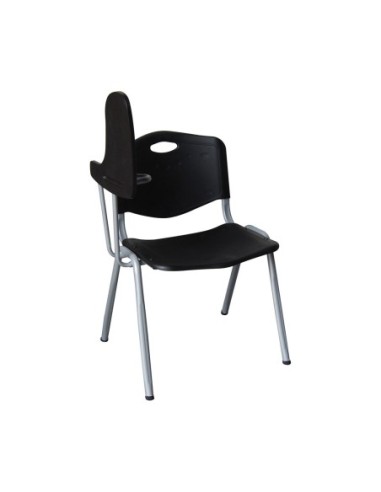 STUDY Chair-Desk Metal Silver - PP Black