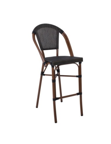 COSTA Σκαμπό BAR με Πλάτη, Αλουμίνιο...