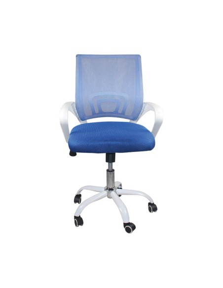 BF2101-SW (with relax) Office Armchair White-Mesh Blue