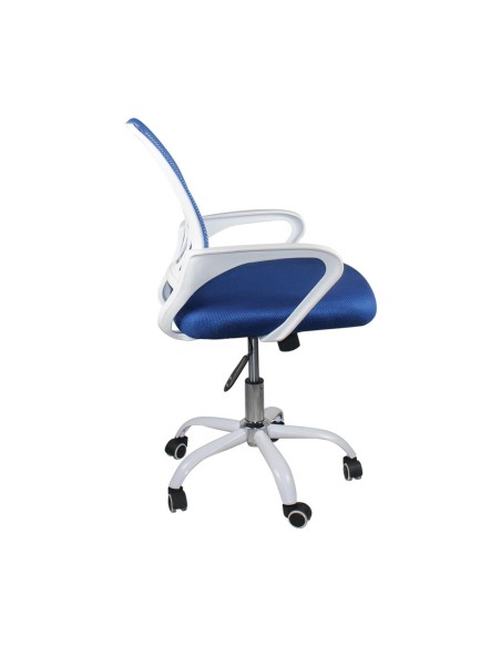 BF2101-SW (with relax) Office Armchair White-Mesh Blue