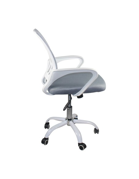 BF2101-SW (with relax) Office Armchair White-Mesh Grey