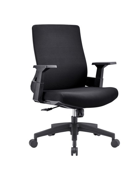 BF8950 Πολυθρόνα Γραφείου Mesh Μαύρο, Ύφασμα Μαύρο