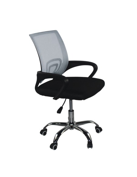 BF2101-F (without relax) Office Armchair Chrome-Grey-Black Mesh