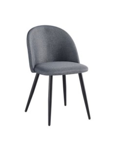BELLA Chair Metal Black/Fabric Grey