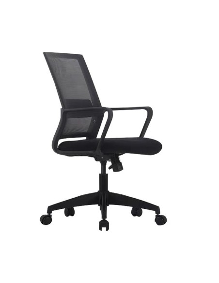 BF2115 Office Armchair Black Mesh-Fabric