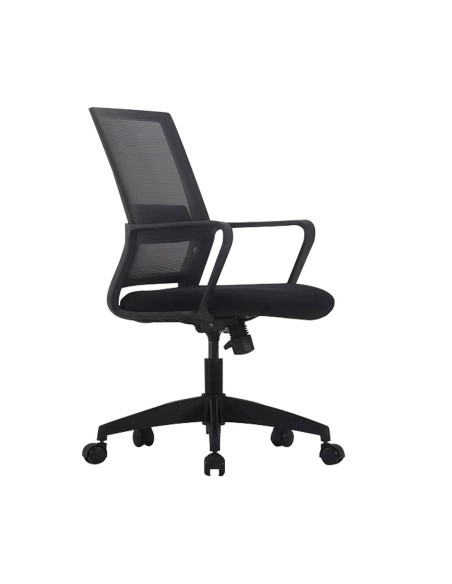 BF2115 Office Armchair Black Mesh-Fabric