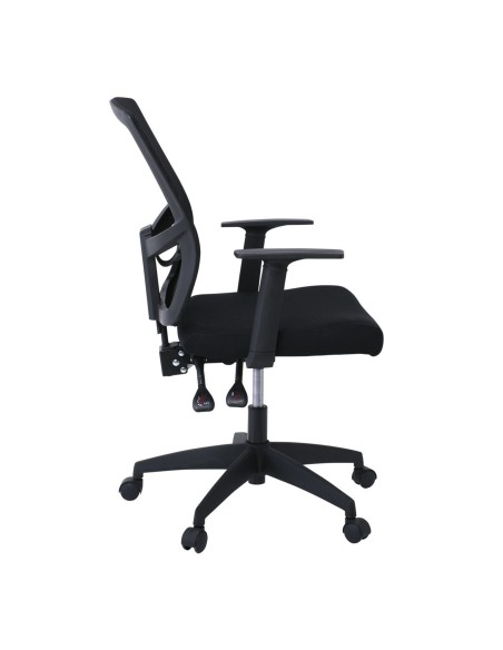 BF2910 Πολυθρόνα Γραφείου Μαύρο Mesh - Ύφασμα Μαύρο