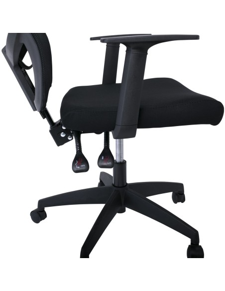 BF2910 Πολυθρόνα Γραφείου Μαύρο Mesh - Ύφασμα Μαύρο